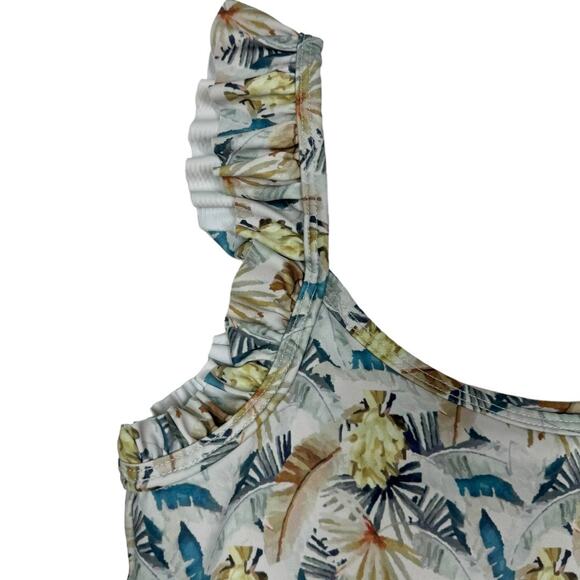 Kortni Jeane Gone Bananas Bikini Set Small High Waisted Bottons Longline Top - Picture 3 of 12